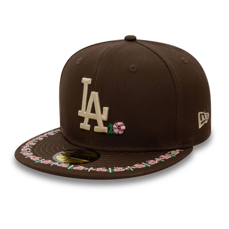 NEW ERA - Gorra 59Fifty Los Angeles Dodgers MLB Floral Border Dark Brown