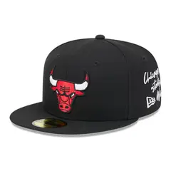 NEW ERA - Gorra 59Fifty Chicago Bulls NBA Team Verbiage Black