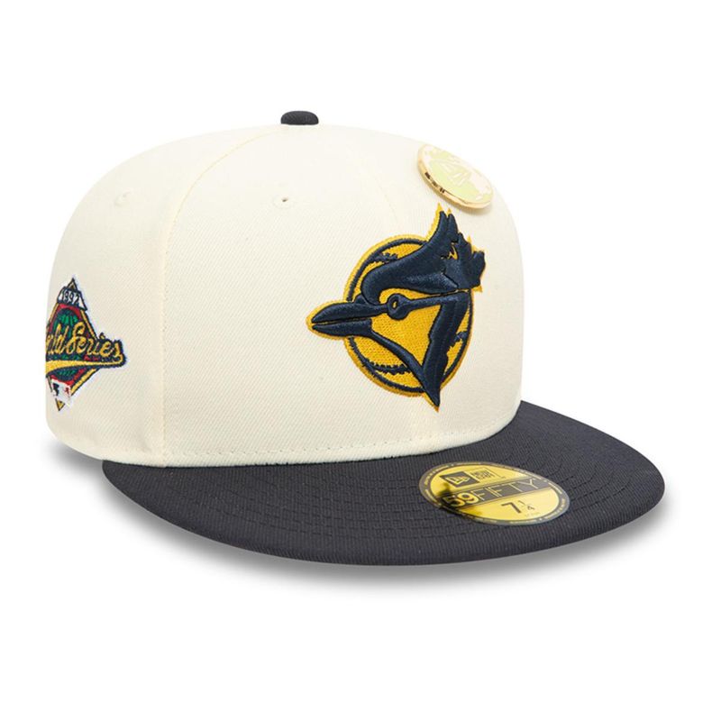 NEW ERA - Gorra 59Fifty Toronto Blue Jays MLB Contrast Pin Blanco