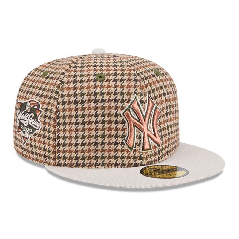 NEW ERA - Gorra 59Fifty New York Yankees MLB Houndstooh Open Brown