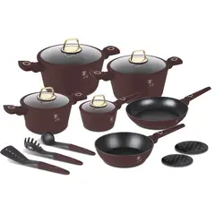 BERLINGER HAUS - BATERIA DE CODINA 15 PZS LEONARDO COLLECTION ANTIADHERENTE