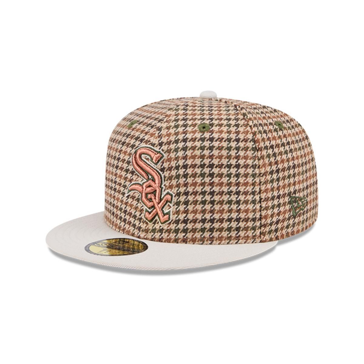 NEW ERA - Gorra 59Fifty Chicago White Sox MLB Houndstooh Open Brown