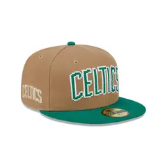 NEW ERA - Gorra 59Fifty Boston Celtics NBA 8-Bit Wordmark Beige