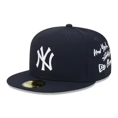 NEW ERA - Gorra 59Fifty New York Yankees MLB Team Verbiage Azul