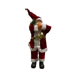 GENERICO - Adorno Viejito Viejo Pascuero 65cm Muñeco Decorativo Navidad Rojo