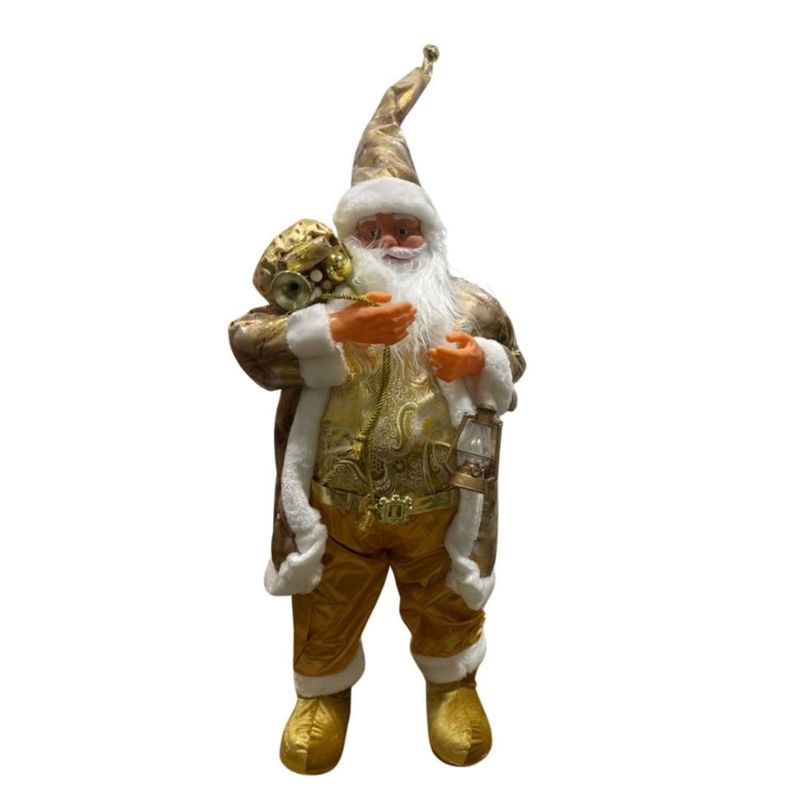 GENERICO - Adorno Viejito Viejo Pascuero 65cm Muñeco Decorativo Navidad Dorado