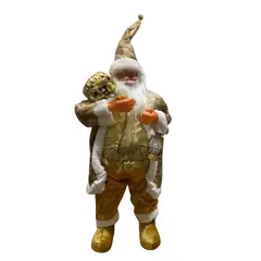 GENERICO - Adorno Viejito Viejo Pascuero 65cm Muñeco Decorativo Navidad Dorado