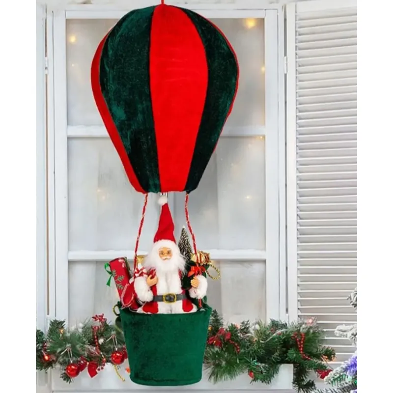 ARTIHOGAR - Globo Aerostático de Navidad 150 cm Micropolar