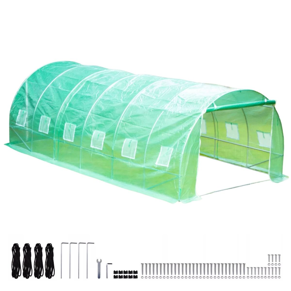 HOMECLAF - Invernadero Armable Túnel 12mt2 6x2x2mts