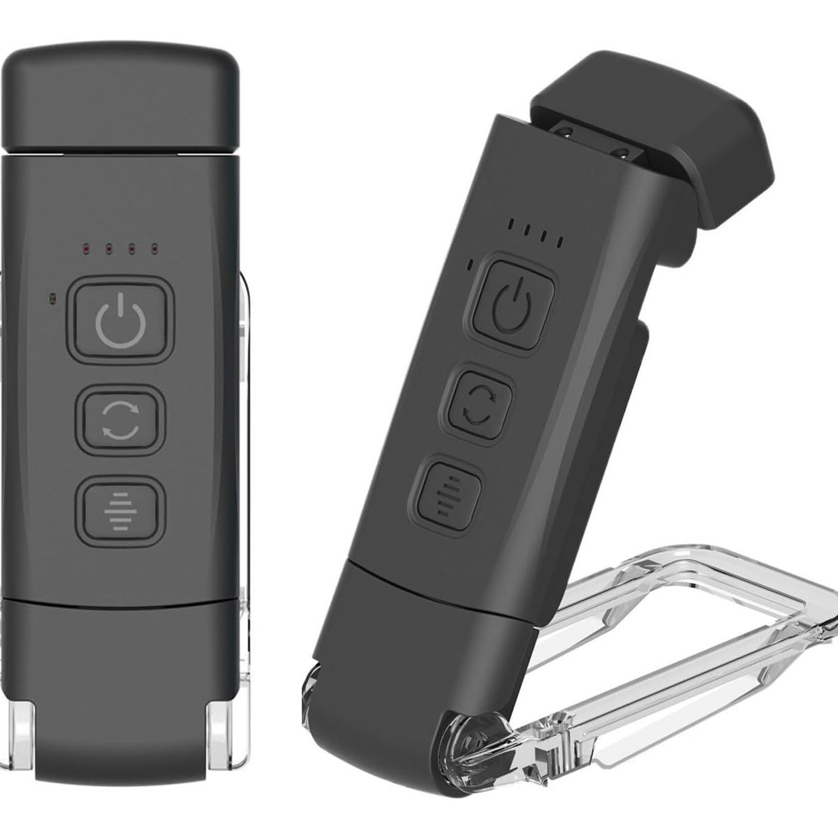 ATURE - Lámpara Luz Lectura Clip Plegable Recargable Usb Temporizado Negro