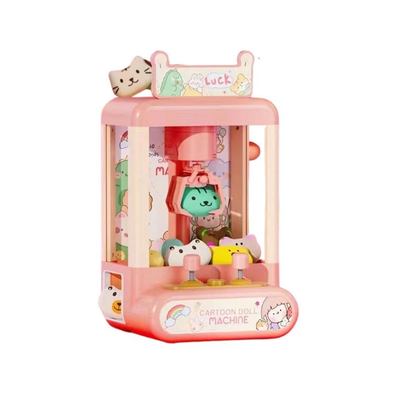 GENERICO - MAQUINA DE GARRA PARA NIÑOS COLOR ROSA