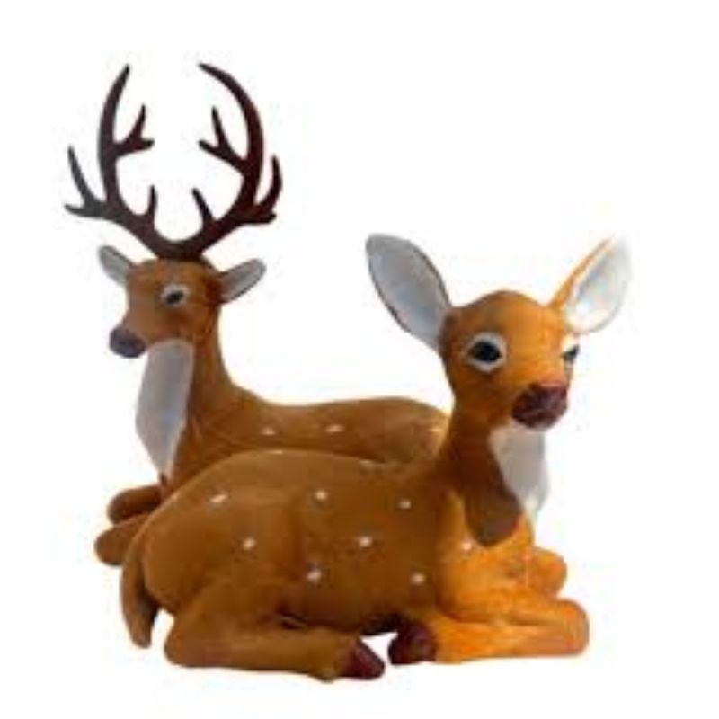 OEM - PAREJA DE RENOS ADORNO NAVIDAD DECORATIVO