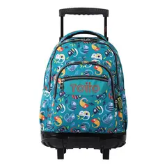 TOTTO - Mochila Urbana Notebook Escolar Ruedas Classic Niña