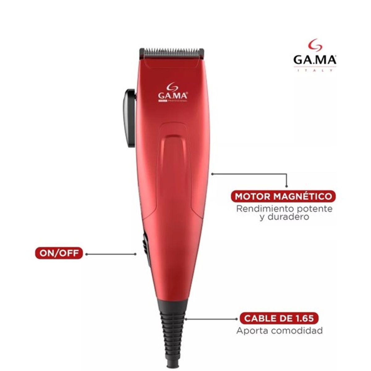 GAMA - CORTADORA DE PELO GAMA GM562 24 accesorios