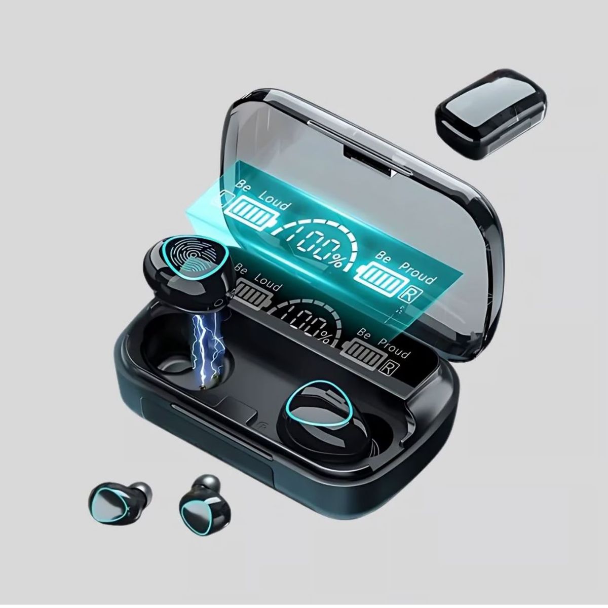 GENERICO - AUDIFONOS TWS BLUETOOTH M10 BATERIA EXTERNA 1200 mAh