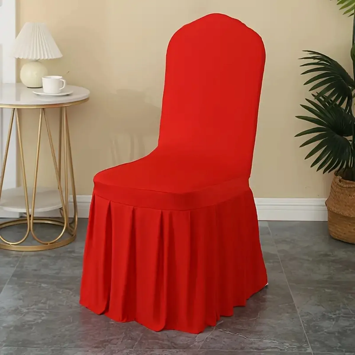 GENERICO - Pack 6 Funda Elástica Para Silla Universal De Evento - Rojo