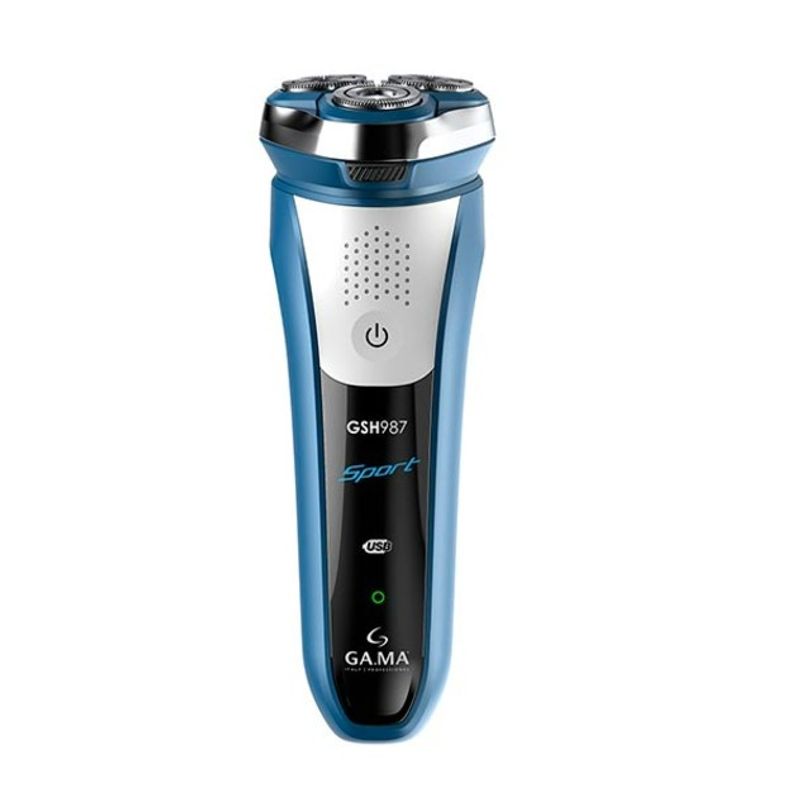GAMA - AFEITADORA USB GSH987 SPORT AZUL.-