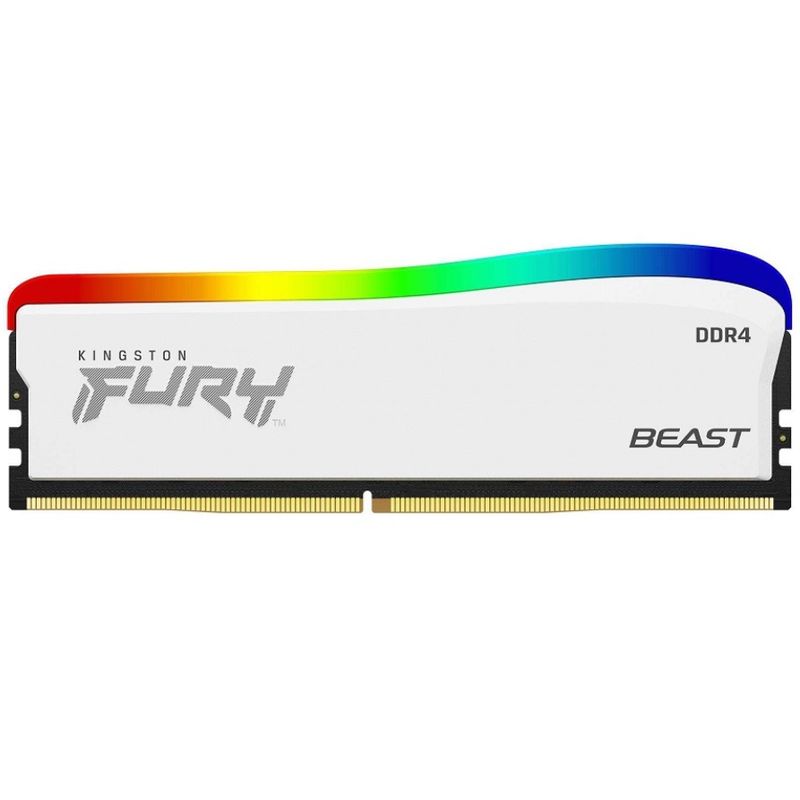 KINGSTON - DIMM 8 GB - Kingston FURY Beast RGB Intel XMP - DDR4 3200MHZ - White