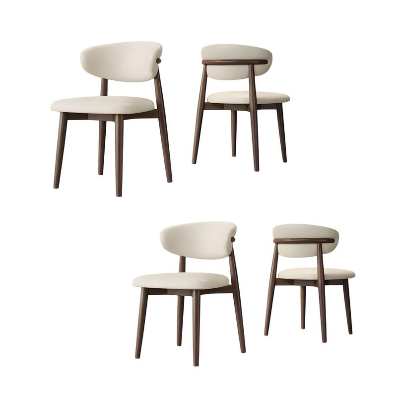 LUBABYCAS - Pack 4 Sillas de Comedor Madera Café Family By LuBabycas