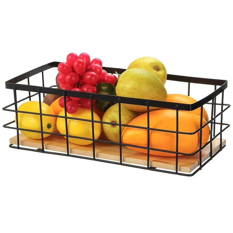 WAKESHOME - Canasto Organizador Del Hogar Metalico Cesta Para Cocina Agregar a favoritos