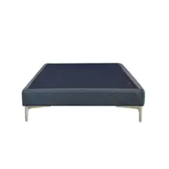 BLOCCARE - Base de Cama 1.5 Plaza Box 13 / Patas Metalicas 15 cm / Largo 200 cm