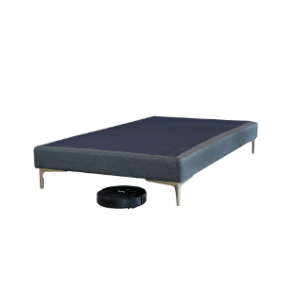 BLOCCARE - Base de Cama 1.5 Plaza Box 13 / Patas Metalicas 15 cm / Largo 200 cm