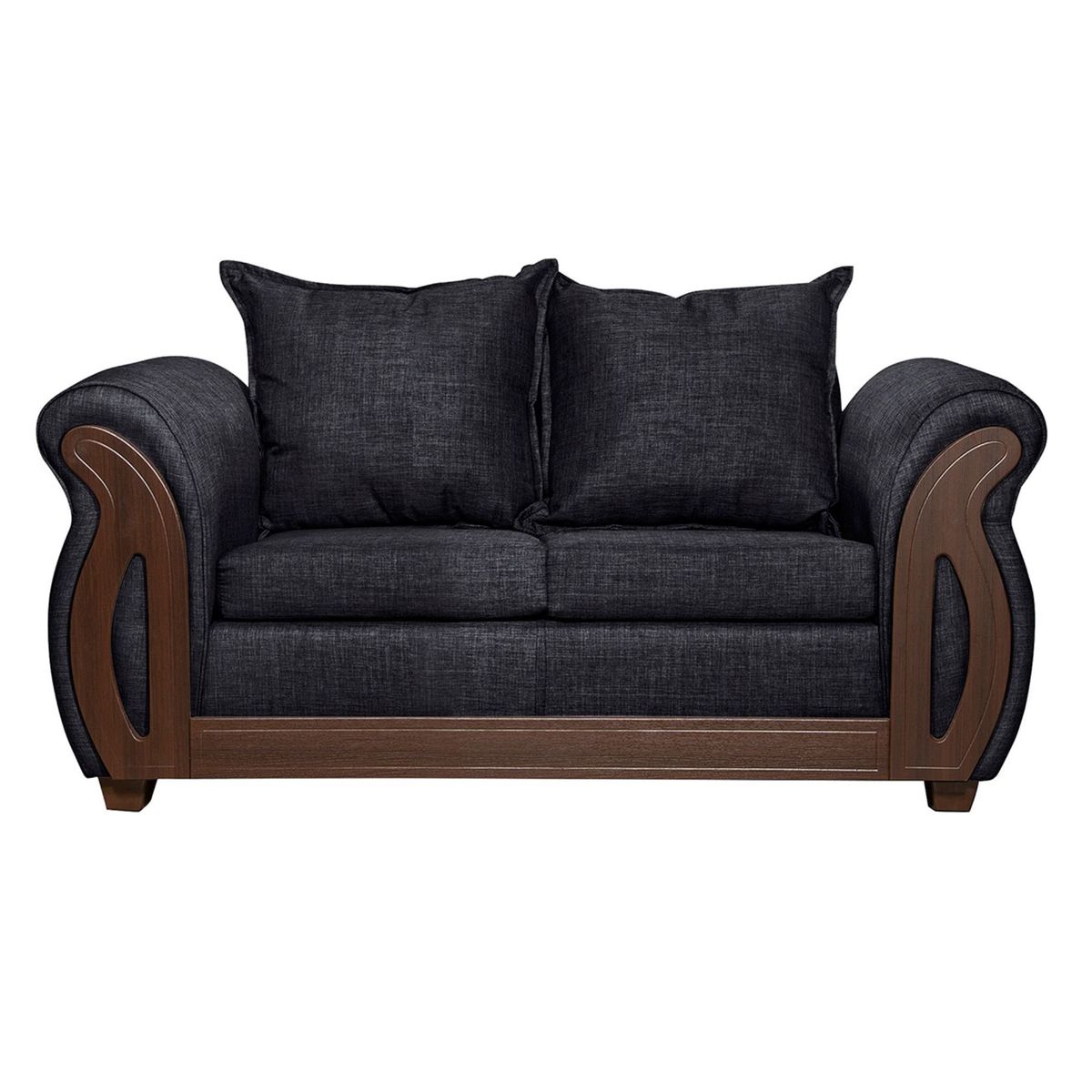 RUZAM MOBEL - SOFÁ 2 CUERPOS ISIDORA NEGRO