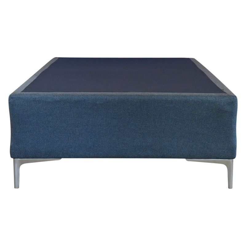 BLOCCARE - Base de Cama 1.5 Plaza Box 30 / Patas Metalicas 15 cm / Largo 200 cm