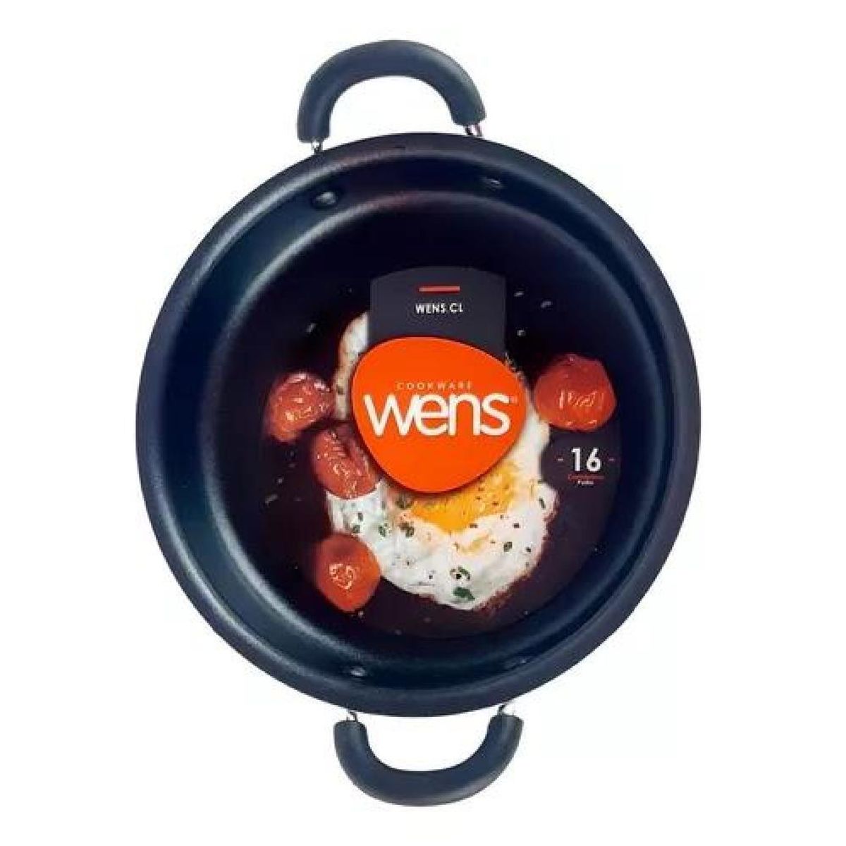 GENERICO - Paila Anti Adherente De 16 Cm Marca Wens Color Negro