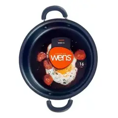 GENERICO - Paila Anti Adherente De 16 Cm Marca Wens Color Negro