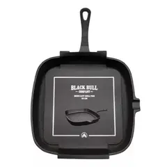 GENERICO - Sartén Grill Pan Hierro Fundido 24cm Black Bull Color Negro