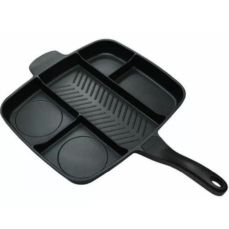 GENERICO - Sartén Multiuso 5 En 1 Anti Adherente Horno Cocina