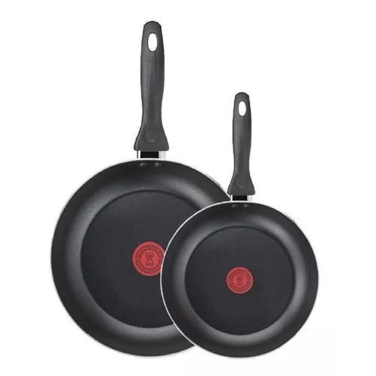 TEFAL - Set De 2 Sartenes Easy Cook Tefal 24 Cm Y 30 Cm Aluminio Color Negro