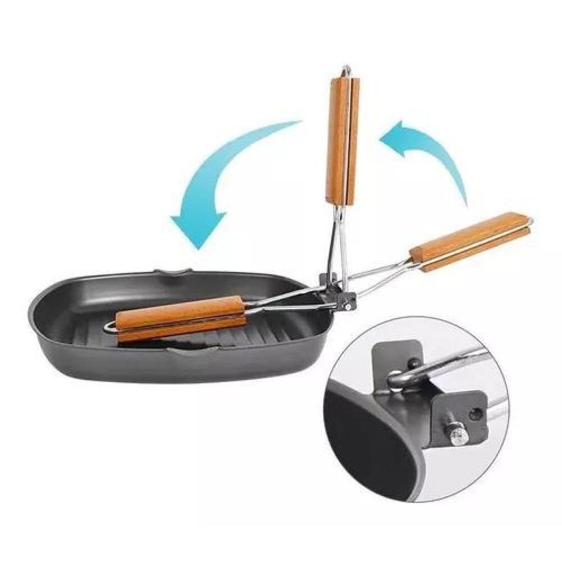 GENERICO - Sarten Plegable Para Camping Portatil Viajero Buena Calidad