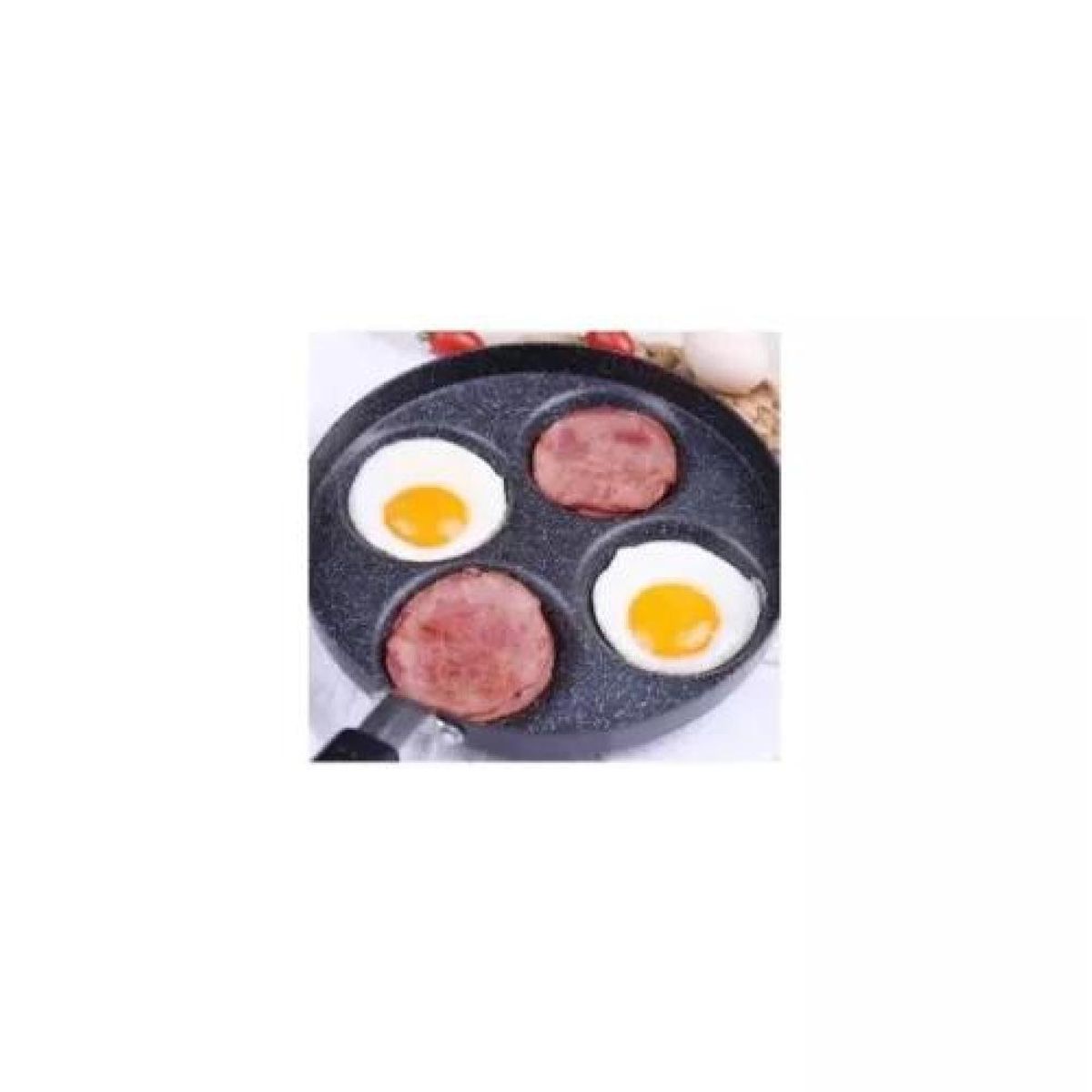GENERICO - Sartén Para Tortillas De 4 Agujeros Para Huevo Antiadherente