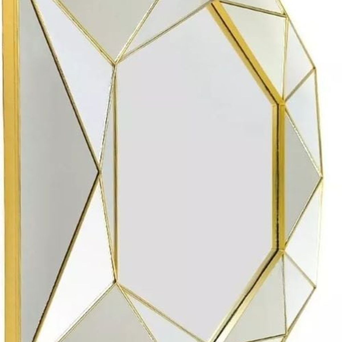 GENERICO - ELEGANTE ESPEJO DECORATIVO MACARENA DORADO 60 X 53CM