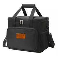 Bolso Lonchera Termica Para Almuerzo Colacion Lunch Color Negro