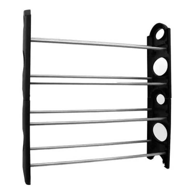 GENERICO - Rack zapatera organizador para 12 pares 4 niveles negro
