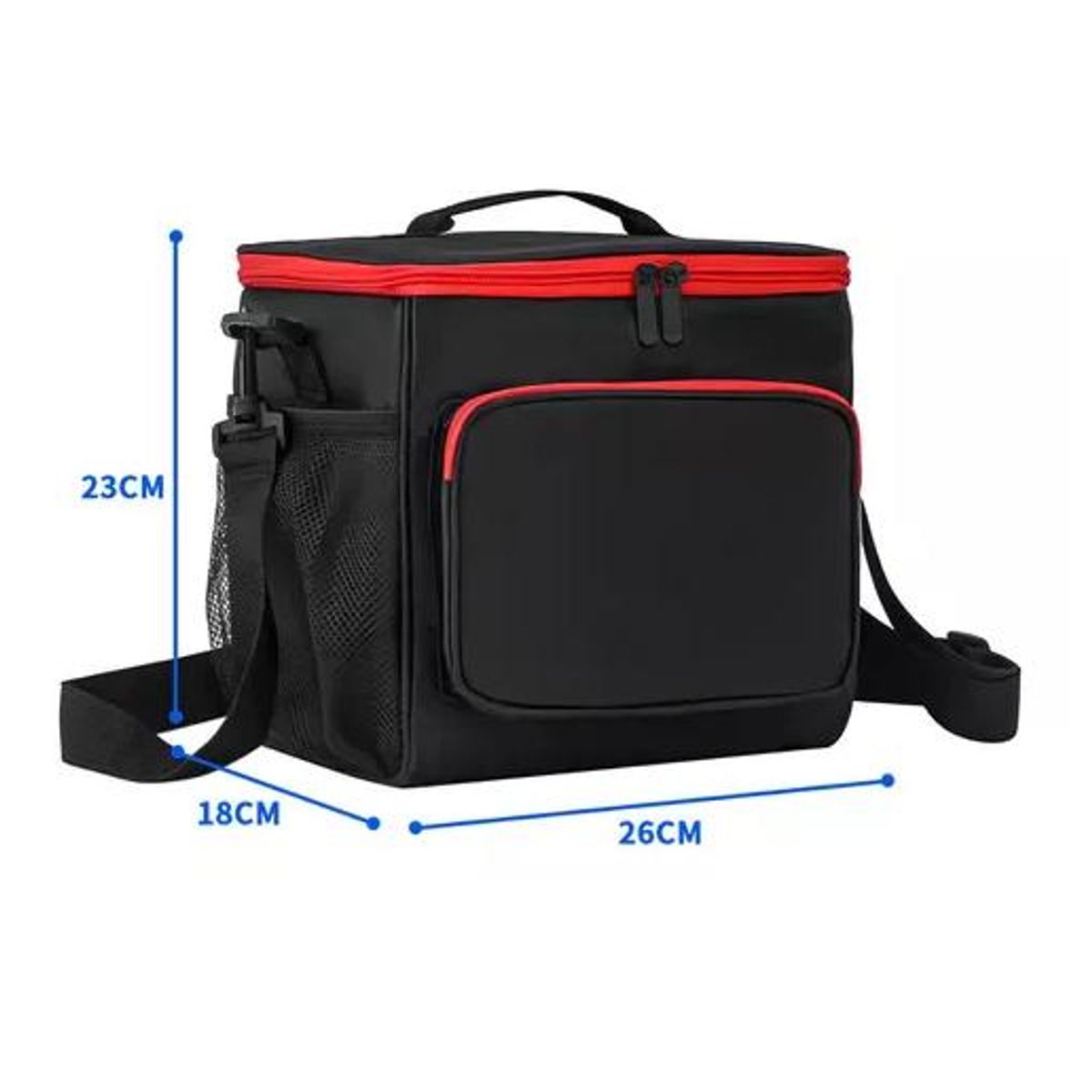 GENERICO - Lonchera térmica 23x26cm negro