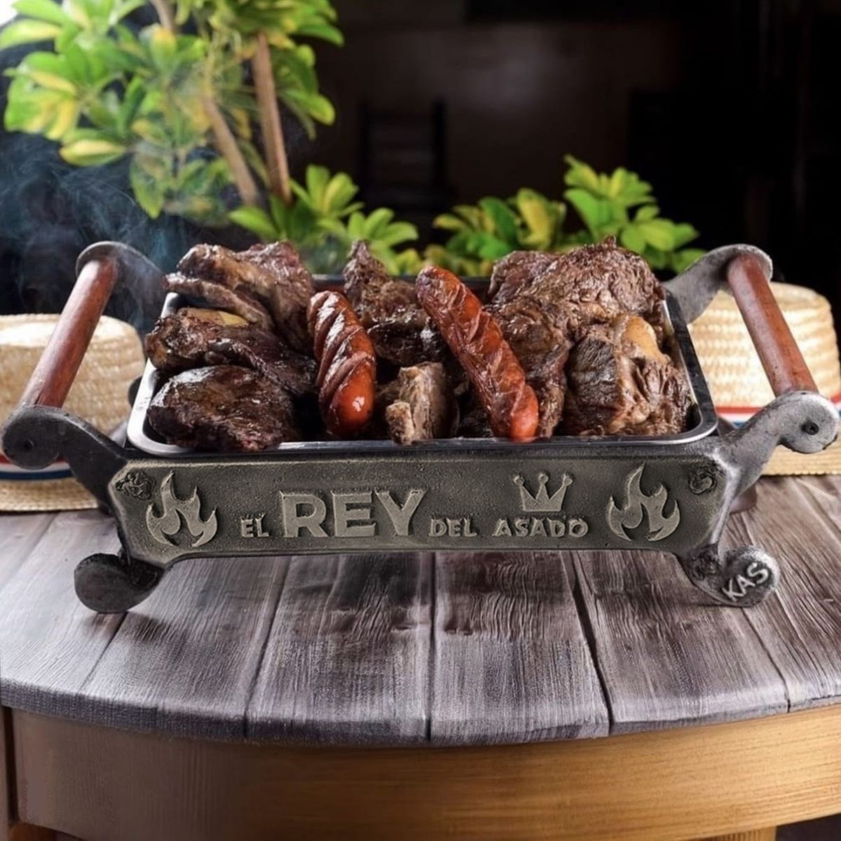 KAS - Parrilla Brasero para Mesa El Rey del Asado