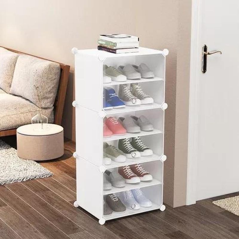 GENERICO - Zapatero organizador armable combinación libre 6n blanco