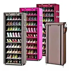 GENERICO - Zapatero organizador de zapatos armable 9 pisos marrón