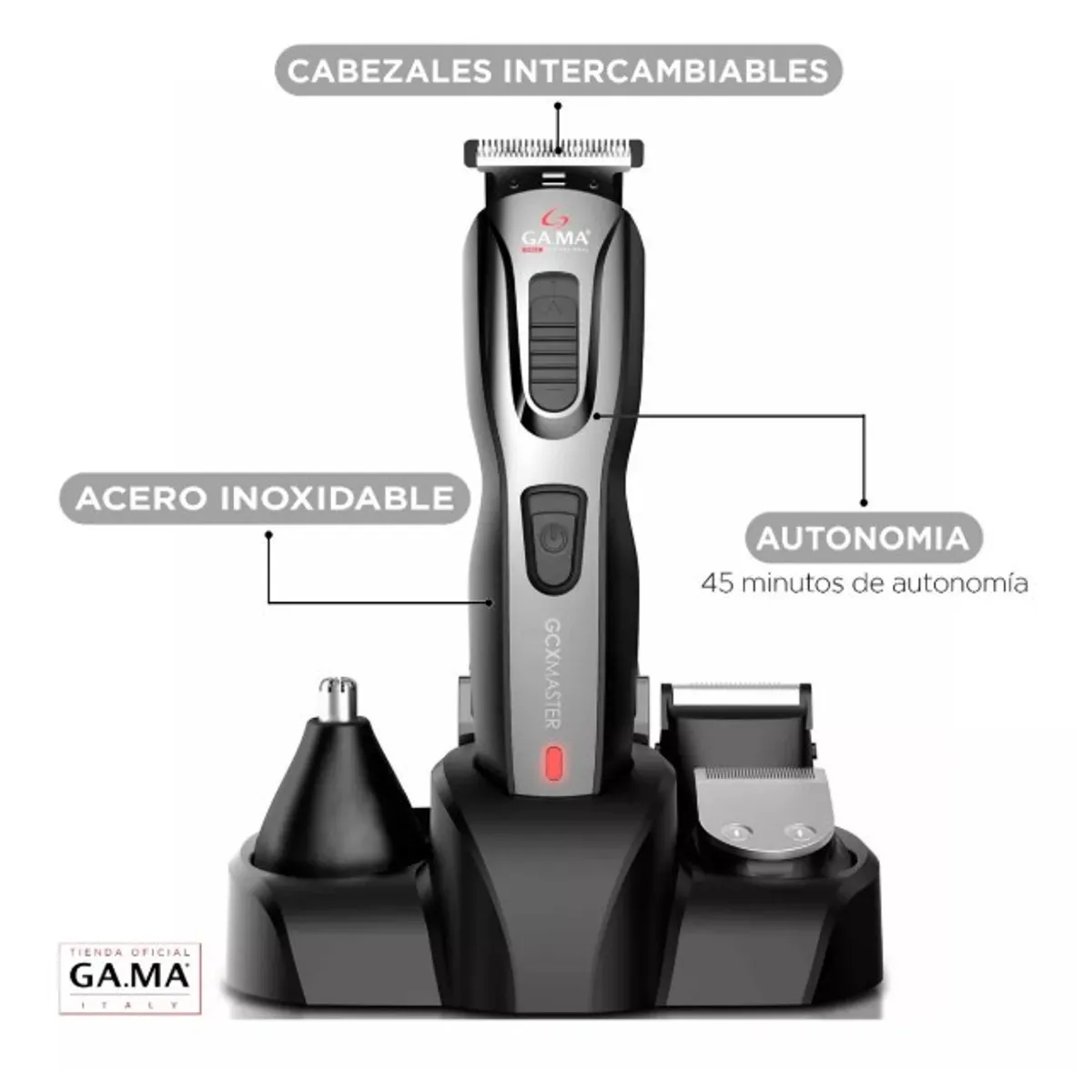 GAMA - Cortadora de Pelo Multistyler Gama Gc625 Inalámbrico cortapelo