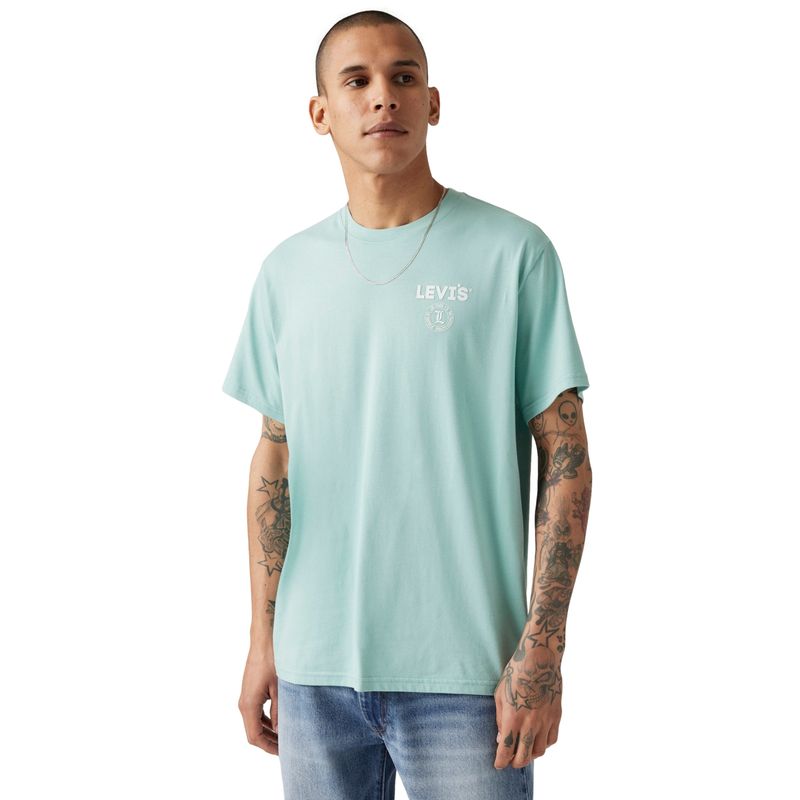 LEVIS - Polera Hombre Ss Relaxed Fit Tee Verde Levis