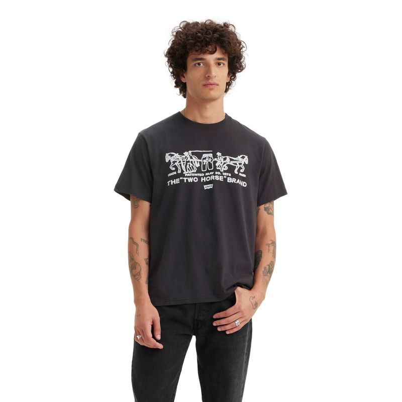 LEVIS - Polera Hombre Ss Relaxed Fit Tee Negro Levis