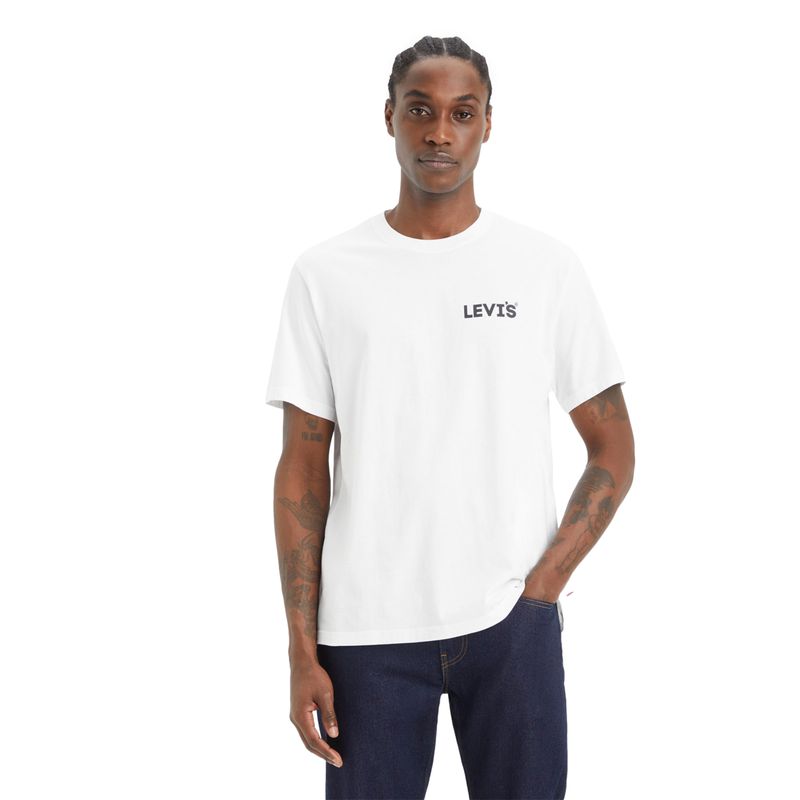 LEVIS - Polera Hombre Relaxed Fit Tee Blanco Levis