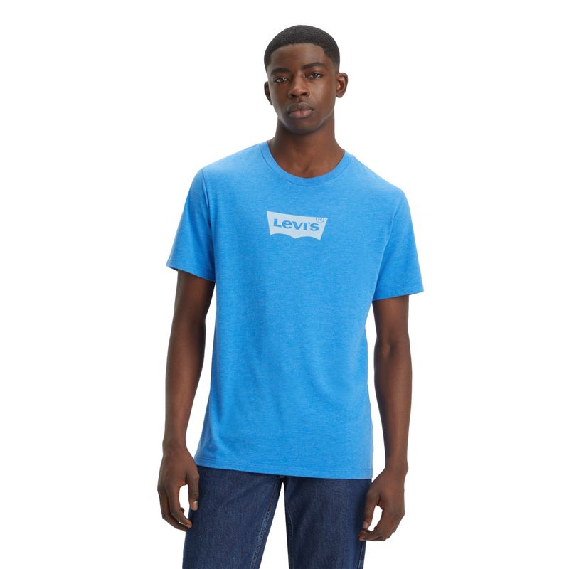 LEVIS - Polera Hombre Graphic Crewneck Tee Azul Levis
