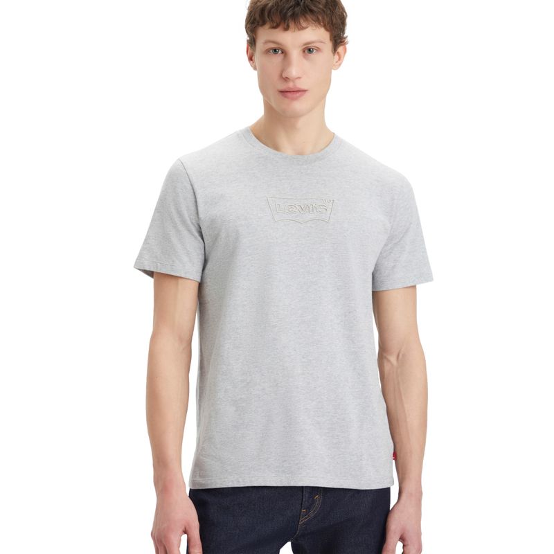 LEVIS - Polera Hombre Graphic Crewneck Tee Gris Levis
