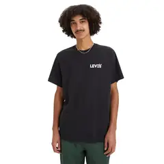 LEVIS - Polera Hombre Relaxed Fit Tee Negro