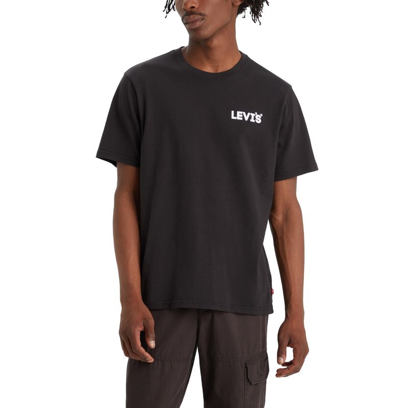 LEVIS - Polera Hombre Ss Relaxed Fit Tee Negro Levis